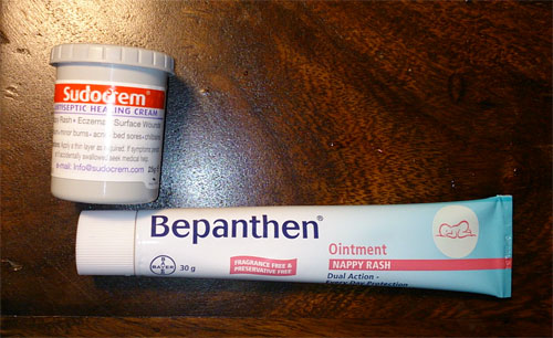 Sudocrem and Bepanthen